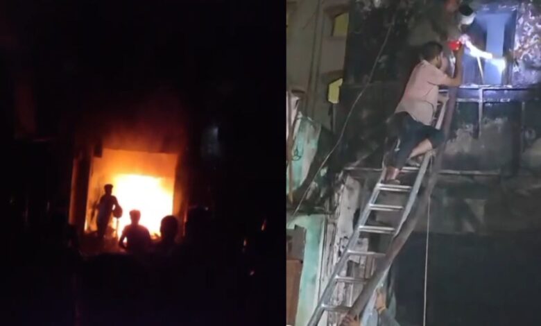शॉर्ट सर्किट से शुरू हुई आग