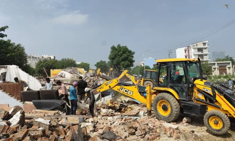 Greater Noida bulldozer action