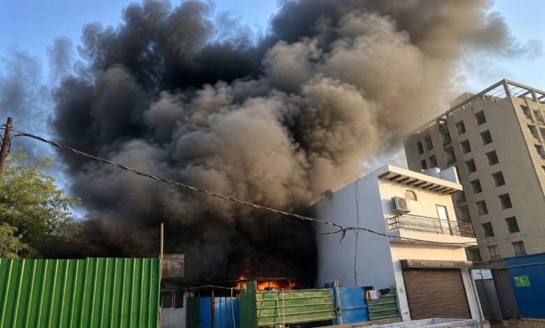 Raipur Labour Camp Fire