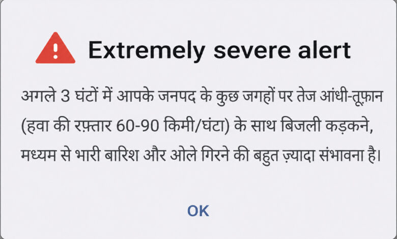 Extremely Severe Alert