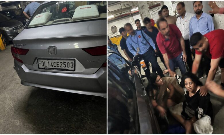Noida Live Accident