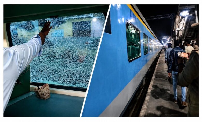 Swarna Shatabdi Express Pelted With Stones