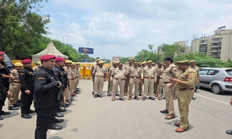 दिल्ली-नोएडा बॉर्डर पर सुरक्षा व्यवस्था