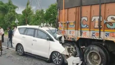 छत्तीसगढ़ भाजपा अध्यक्ष किरण देव सिंह की कार दुर्घटनाग्रस्त