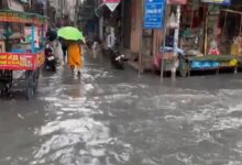 सड़कों पर पानी