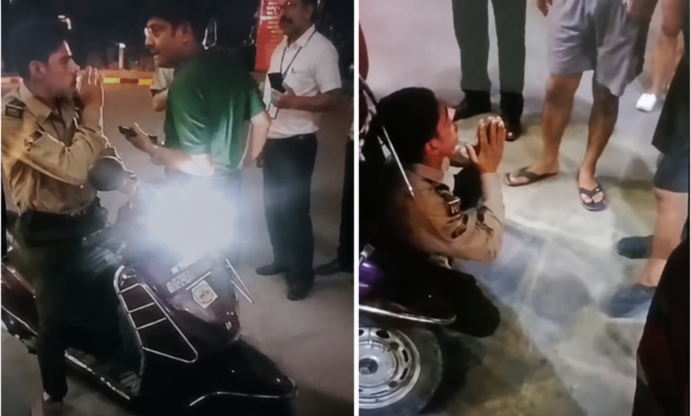 गार्ड के साथ मारपीट