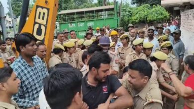 अवैध कब्जे पर कार्रवाई