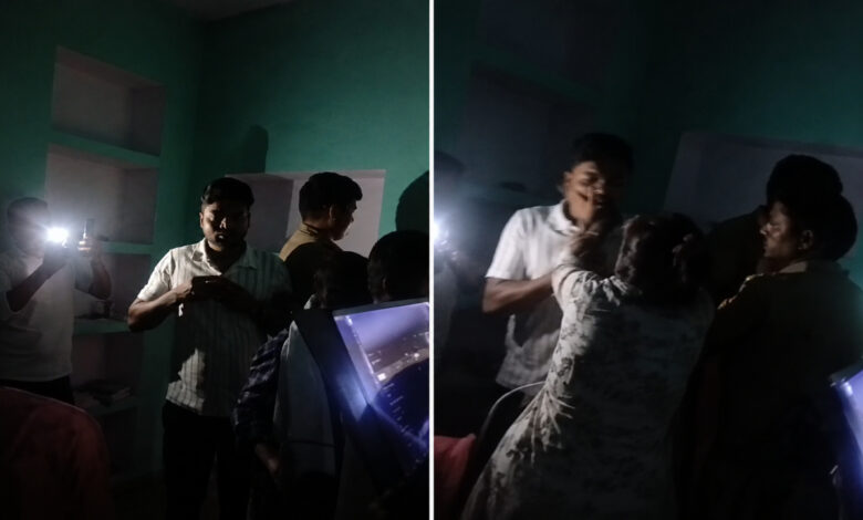 आधी रात पहुंची पत्नी