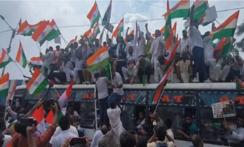 RJD ने राजभवन मार्च निकाला