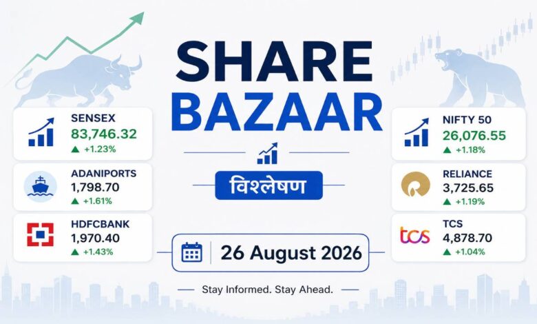 share-bazar-26-august-26 india headlines tv