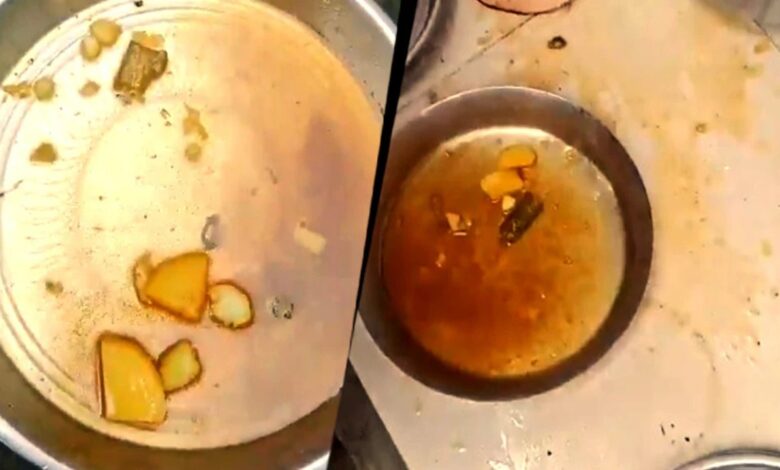 थाली में लापरवाही का खुलासा