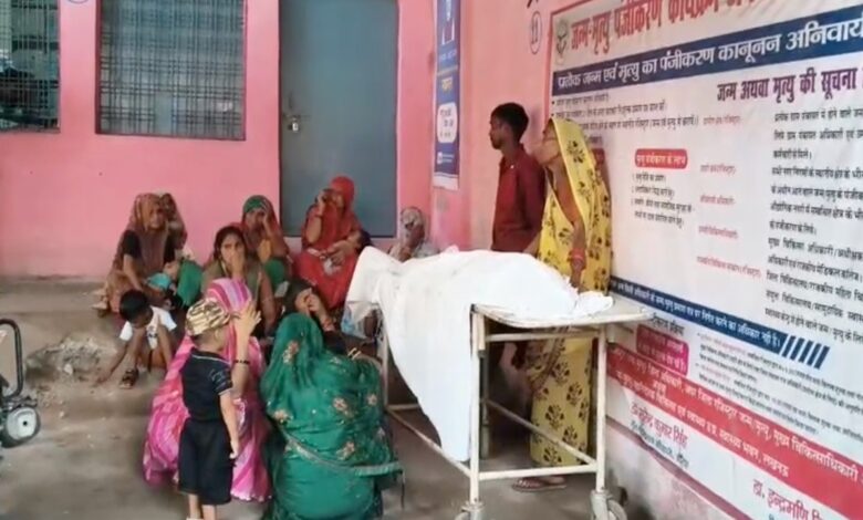 65 वर्षीय मजदूर लालमन की छत से गिरने के कारण मौत