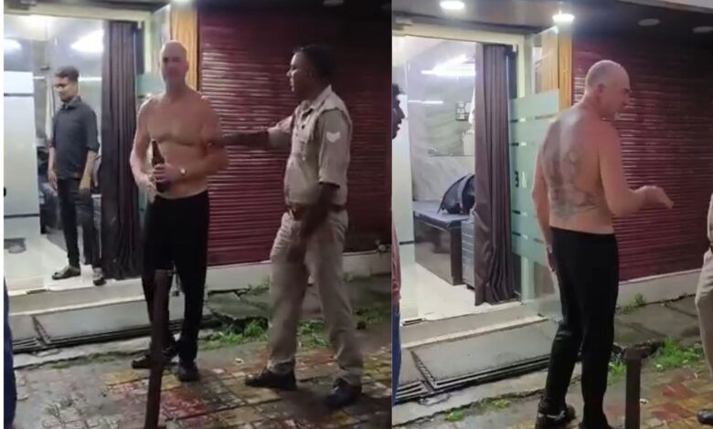 शराब के नशे में हंगामा