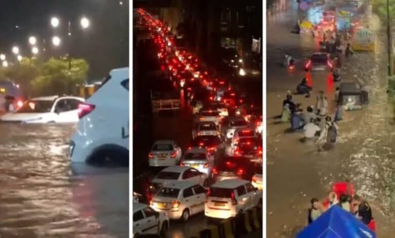 दिल्ली-NCR में जलभराव से थमी रफ्तार