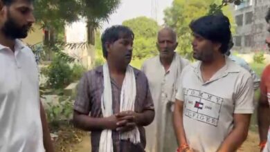 ग्रामीणों ने संदिग्ध को पकड़ा