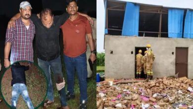 धमाकों से 6 घर भी क्षतिग्रस्त