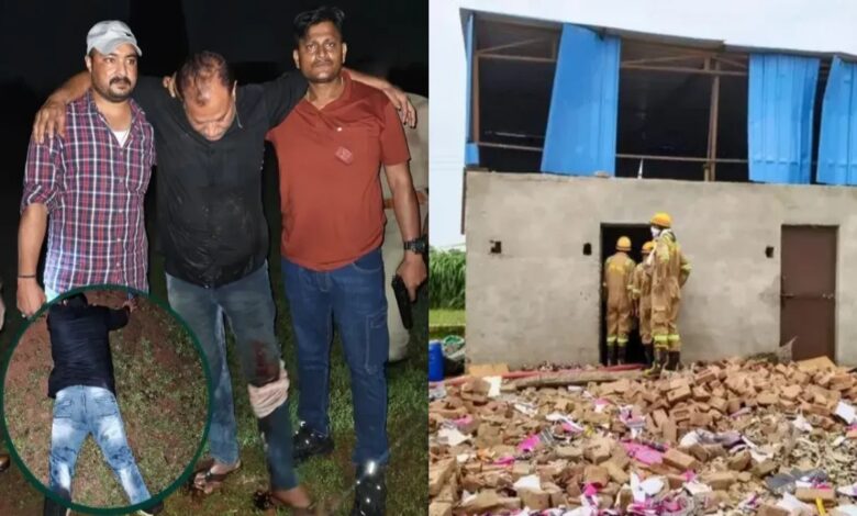 धमाकों से 6 घर भी क्षतिग्रस्त
