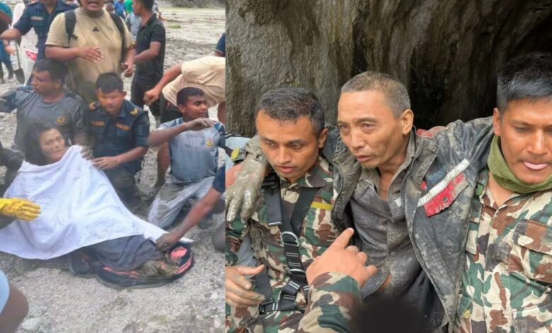 मलबे के अंदर मिली जिंदगी