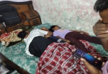 पति-पत्नी और तीन बच्चों की मौत