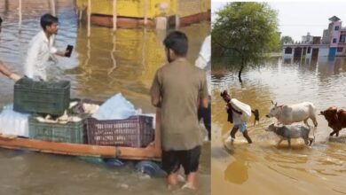 बिजली संकट के बीच नावों से पहुंच रहा भोजन